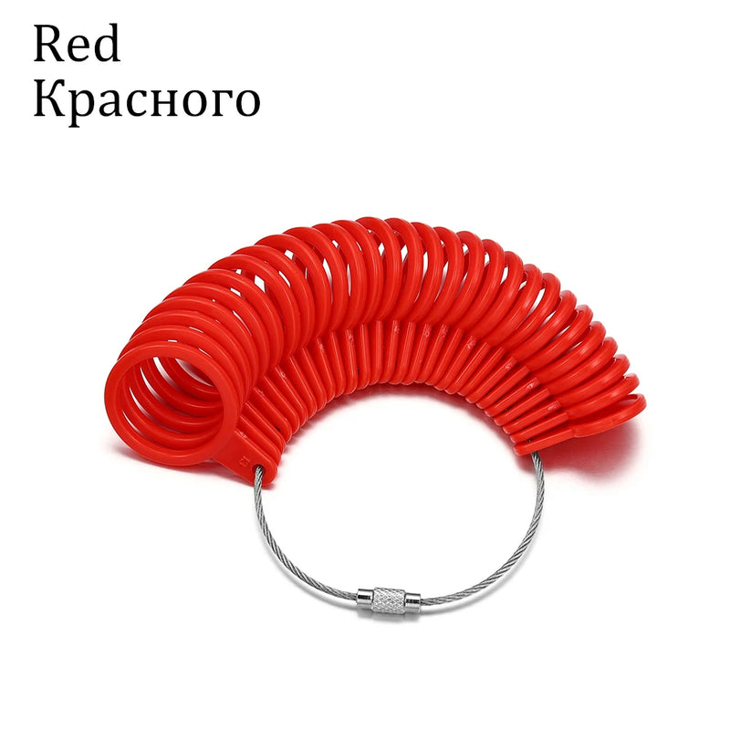 Professional Measuring Gauge Finger Ring Stick Sizer UK/US Official British/American For DIY Fashion Jewelry Measuring Tools Set