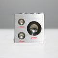 PHYHOO Dapping Block Square with Polished High Carbon Steel Cavities Bell Making Punching Tools Jewelry Making Tools