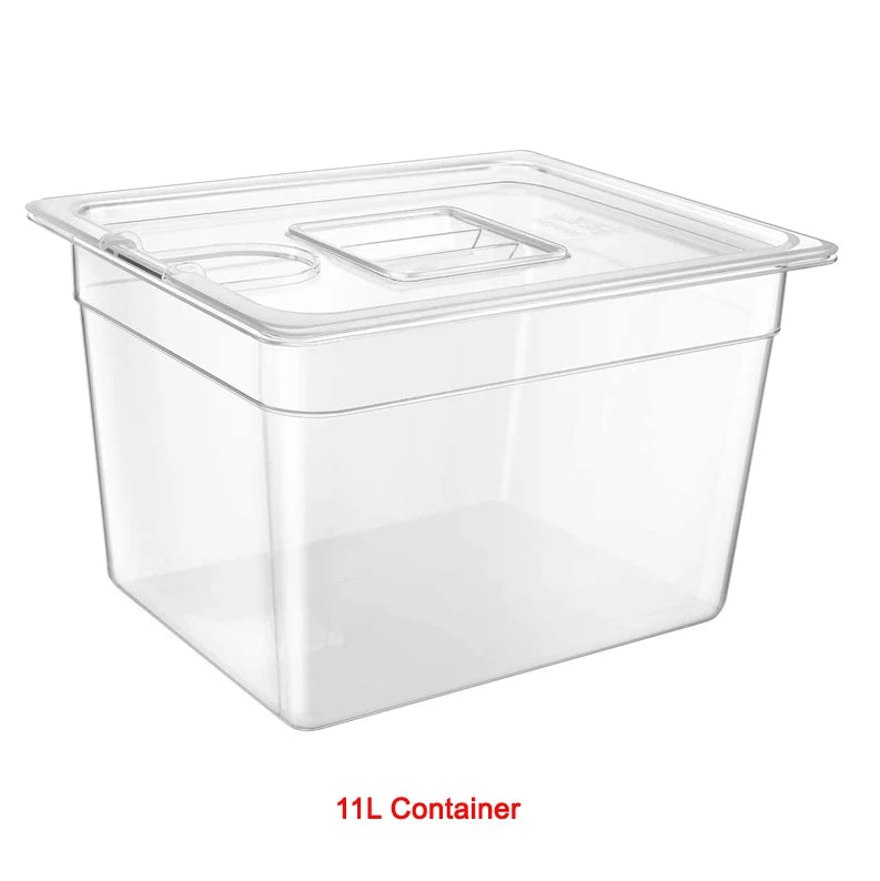 Stainless Steel Sous Vide Rack , 11L Sous Vide Cooker Containers Detachable Dividers Separator for Immersion Circulators