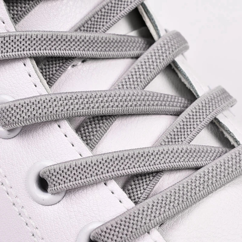 1Pair No Tie Shoelaces Elastic Shoelaces Kids Adult Quick Lazy Laces Flats Rubber Sneakers Running Shoelace 24 Colors