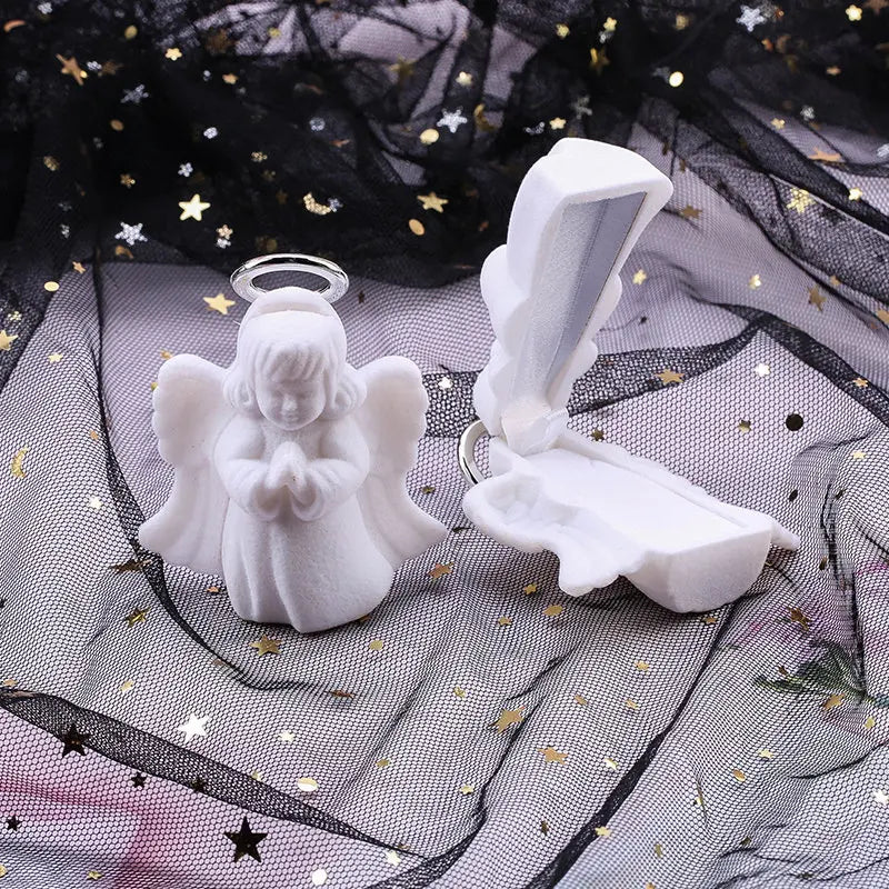 One Piece Velvet Jewelry Box Gift Box Container Wedding Ring Box Ring Case Earrings Holder For Jewelry Display & Gift Package
