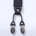 Mens Fashion Suspenders Adjustable Elastic Trouser Braces 3.5cm Wide Y - Back 6 Metal Clips Strap Belt - Visuel 4 | SAMAG