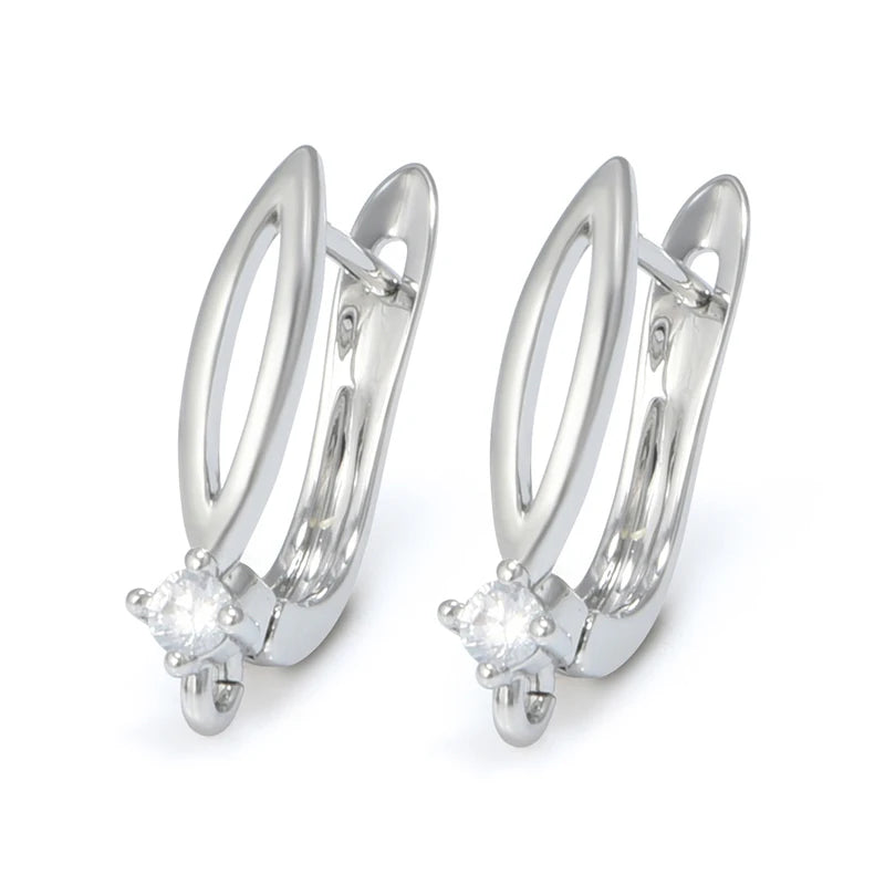 1 Pair Gold Plated  Earring Hooks Components Accessories Supplies For Woman DIY  Handmade Making Findings Jewelry  Wholesale