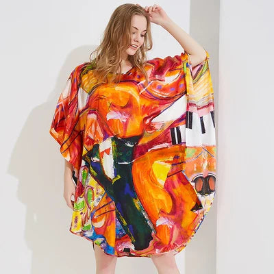 100% Mulberry Silk Nightgowns For Women  Long   Silk Nightdress  Real Silk sleepwear  Ladies Female   Gift Loose Large Free size