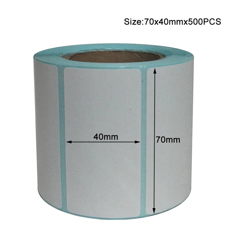 20x10mm Shipping Labels- 700 barcode sticker Per Roll Strongest & THICKEST - Thermal Postage BPA Free, Supermarket Blank Sticker