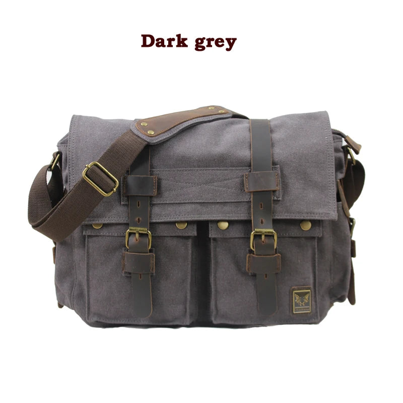 I AM LEGEND Will Smith Canvas +Genuine leather Men Messenger Bag Canvas Shoulder Bag men Crossbody Bag Sling Casual Bag Satchel