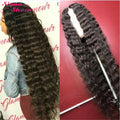 Siyun Show Loose Deep Wave Wig 30 Inch 13X6 HD Transparent Lace Frontal Wig 250 Density Lace Front Human Hair Wigs For Women