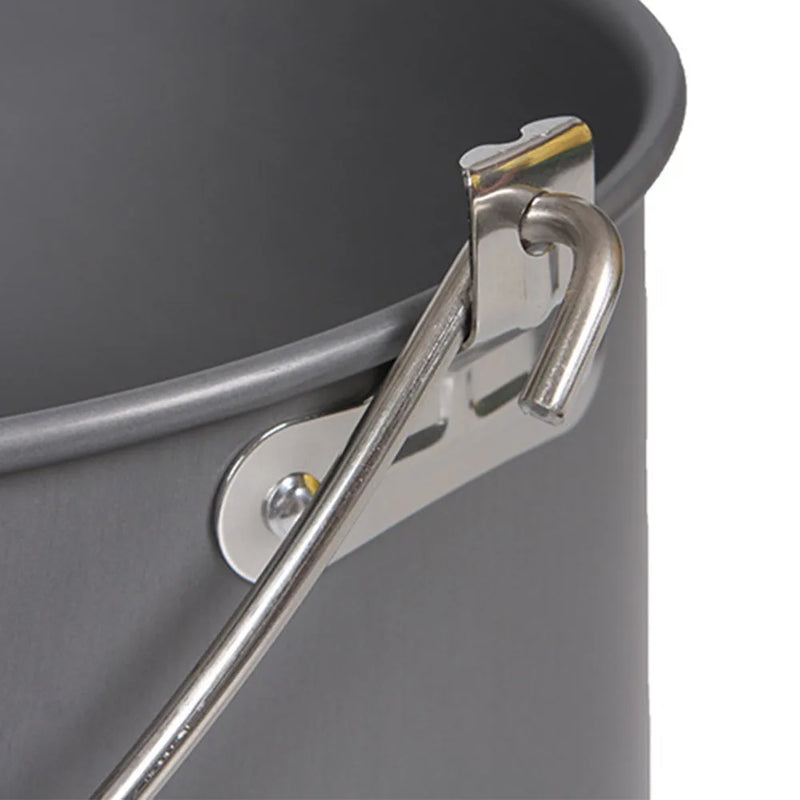 4.2L Camping Hanging Pot Ultralight Outdoor Single Pot Aluminium Alloy Camping Equipment Tools Picnic Hiking Cookware Utensils