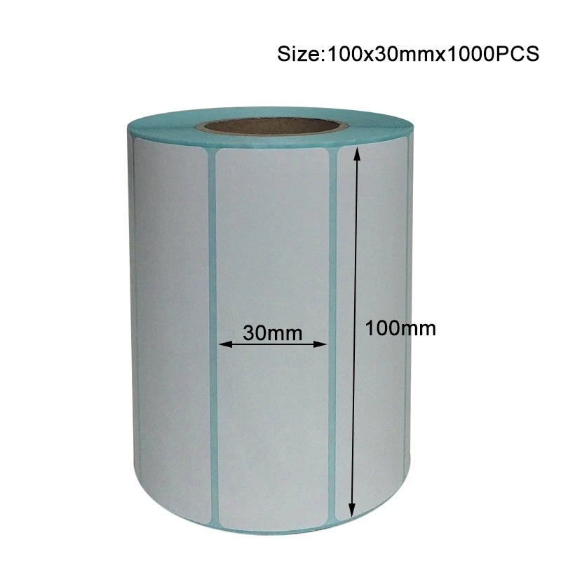 20x10mm Shipping Labels- 700 barcode sticker Per Roll Strongest & THICKEST - Thermal Postage BPA Free, Supermarket Blank Sticker