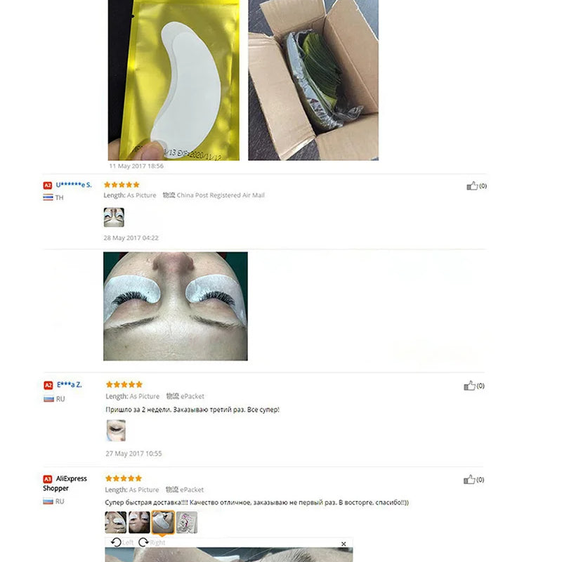 50/500/1000pcs Hydrogel Patches for Eyelashes Building Eyelash Extension Under Eye Pads Lash Stickers Tools Wholesale LAUKISS
