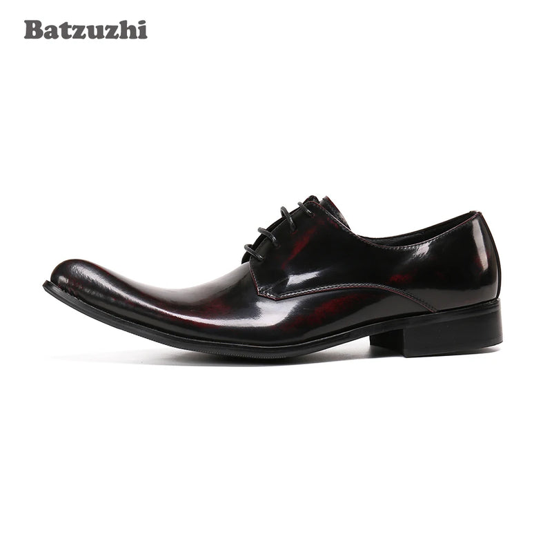 Batzuzhi Genuine Leather Dress Shoes Men for Business, Party and Wedding New Arrival Men's Shoes Zapatos Hombre