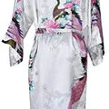 Silk Satin Wedding Bride Bridesmaid Robe Floral Bathrobe | SAMAG