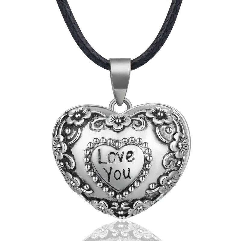 Eudora Harmony Ball Pendant Necklace Pregnancy Chime Ball Mexcian Bola Pendants Wishing Balls Fine Jewelry for Women Best Gift