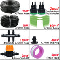 KESLA Garden Automatic Watering Irrigation Kit Elbow Emitter Drip System 4/7MM to 3/5MM Hose for Bonsai Potted Flower Greenhouse