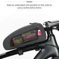 ROCKBROS Bicycle Bag Waterproof Cycling Top Front Tube Frame Bag Large Capacity MTB Road Bicycle Pannier Black Bike Accessories
