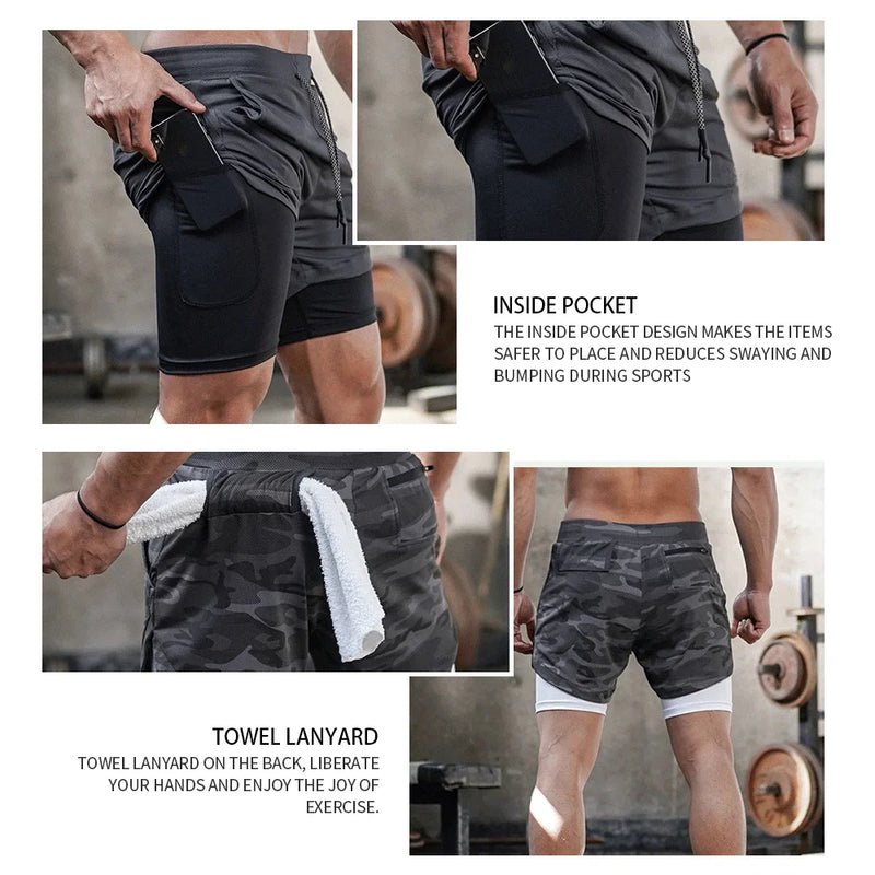 Summer Running Shorts Men Sports Jogging Fitness Training | SAMAG