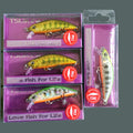 Tsurinoya 4PC 50mm 5g Sinking Minnow Artificial Bait for Trout Bass Fishing Wobbler Laser Hard Long Cast Fishing Lure DW63