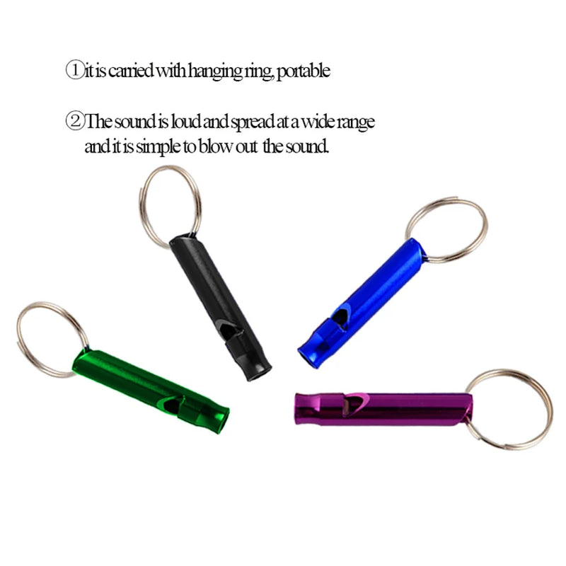 1PC Emergent Rescue Survive Signal Whistle For Outdoor Camp Hike First Aid, Multifunctional Aluminum Basketball Sports Whistle