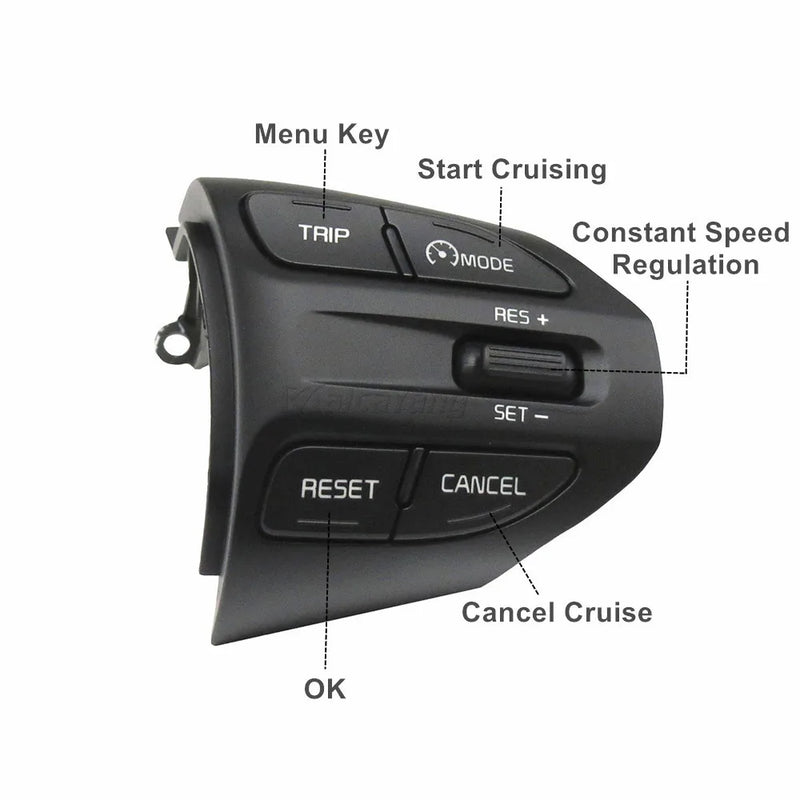 Steering Wheel Button For KIA K2 RIO 2017 2018 2019 2020 2021 RIO X LINE Buttons Bluetooth Phone Cruise Control Volume .