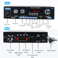 AK35 800W Home Power Amplifiers 2 Channel Bluetooth 5.0 Surround Sound FM USB Remote Control Mini HIFI Digital Amplifier Stereo