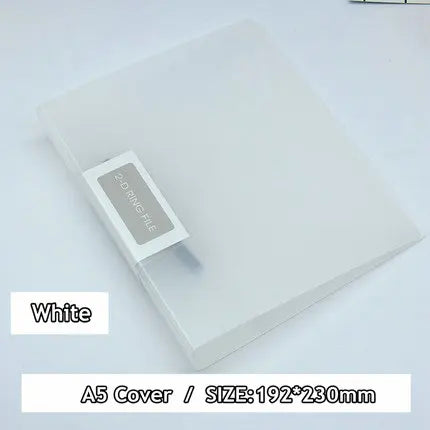 Colorful A5 Binder 2-Hole Punched Paper File Cover Document Organizer A5 Folder For Documents
