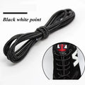 1 Pair 22 Colors Elastic Hiking Shoelaces Round Locking No Tie Shoe Laces Kids Adult Quick Lazy Laces Rubber Sneakers Shoelace
