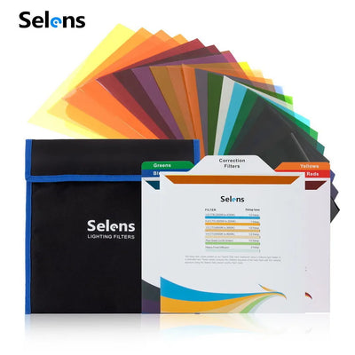 Selens 25x25cm Lighting Gel Filters Color Transparent | SAMAG