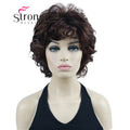 StrongBeauty Short Wig Soft Tousled Curls Blonde Highlights Full Synthetic Wigs COLOUR CHOICES