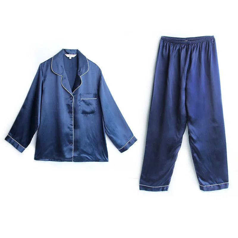 100% Mulberry Silk Pajamas Women Summer Winter Spring | SAMAG