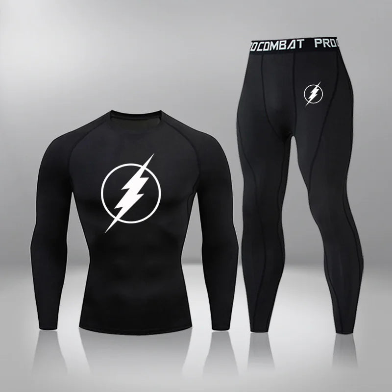Men's Warm Base Coat Thermal Underwear Set Winter Cosy Line For Hunting Hiking Active Sports Track And Field Team,Football Sport