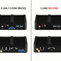 Intel Celeron J6412 N2930 J1900 Mini PC with 2xGigabit LAN 1xUSB3.0 3xUSB2.0 2xRS232 Fanless Industrial Computer Win10 Ready