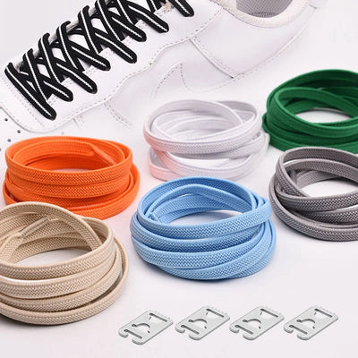 1Pair No Tie Shoelaces Elastic Kids Adult Quick Lazy | SAMAG