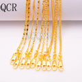Wholesale 10 Pieces Of Mixed Jewelry Making 18K Gold Filled Necklace Chain Pendant 16-30 Inches