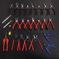Mini Pliers Tools Set for Jewelry Making Beading round Flat Long Needle Nose Cutting Wire Complete Beading Jewelry Equipment Kit