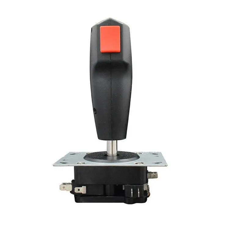 1Pc Flight Stick For Arcade Game Cabinet High Quality Metal PVC Mini Grap Flight Joystick Trigger Top Fire Button Vibration