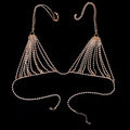 Rhinestone Bra Chain Beach Jewelry Body Shiny Crystal Bra Chest Beach Bralette Harness Bikini Body Chain Sexy Bra
