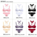 2021 New Embroidery Women Bra Sets Lace Push Up Underwear Brief 34/75 36/80 38/85 40/90 42/95 44/100 BCDE Cup Plus Size Lingerie