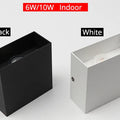6W/10W LED Wall Light Outdoor Waterproof IP65 Porch Garden Wall Lamp & Indoor Bedroom Bedside Decoration Lighting Lamp Aluminum