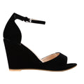 Women's Open Toe Ankle Strap Buckle Wedge High Heels Sandals Party Wedding Dress Ladies Sexy Shoes