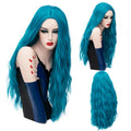 MSIWIGS 70CM Long Pink Wavy Wigs Cosplay Lolita Synthetic Women' s Blonde Wig 29 Colors Heat Resistant Hair