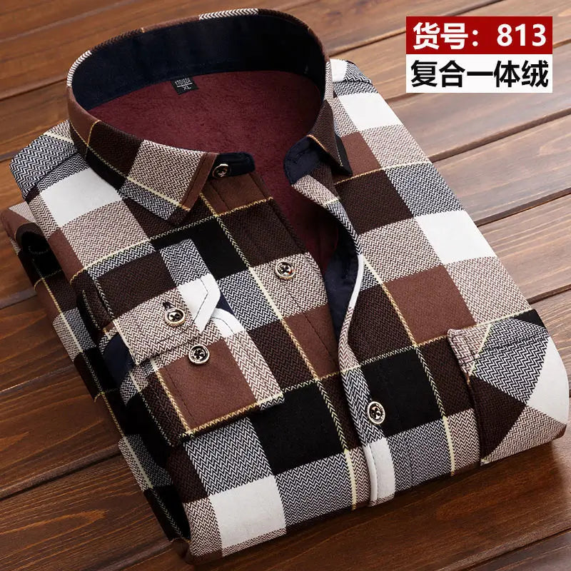 Winter Men's fashion smart casual striped long Sleeve | SAMAG