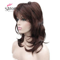 StrongBeauty Long Shaggy Layered Ombre Blonde Classic Cap Full Synthetic Wig Women's Wigs COLOUR CHOICES