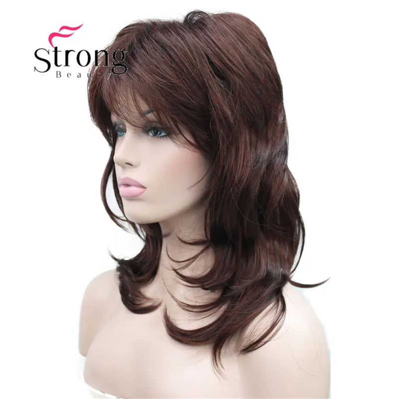 StrongBeauty Long Shaggy Layered Ombre Blonde Classic Cap Full Synthetic Wig Women's Wigs COLOUR CHOICES