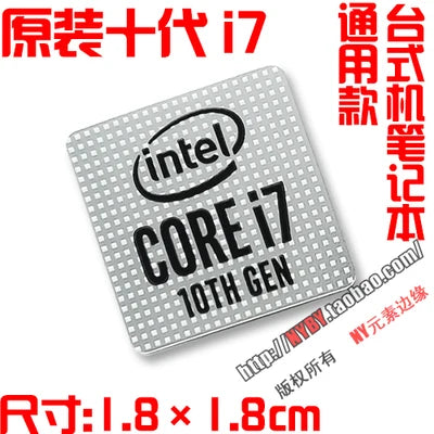 Hot Wholesale Original Core i7 3 4 5 6 7 8 9 10th Generation Laptop Desktop CPU Label Sticker