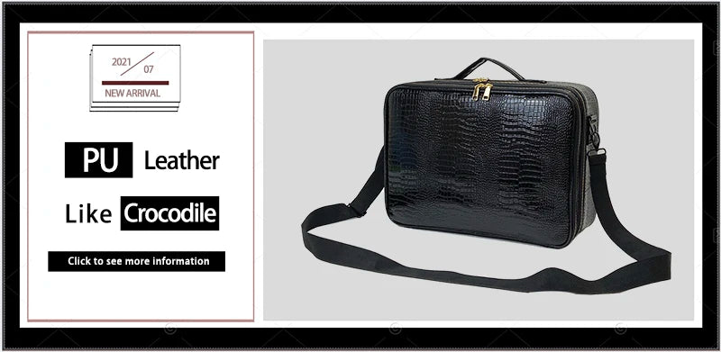 New Upgrade Large Capacity Cosmetic Bag Hot-selling Professinal Women Travel Makeup Case