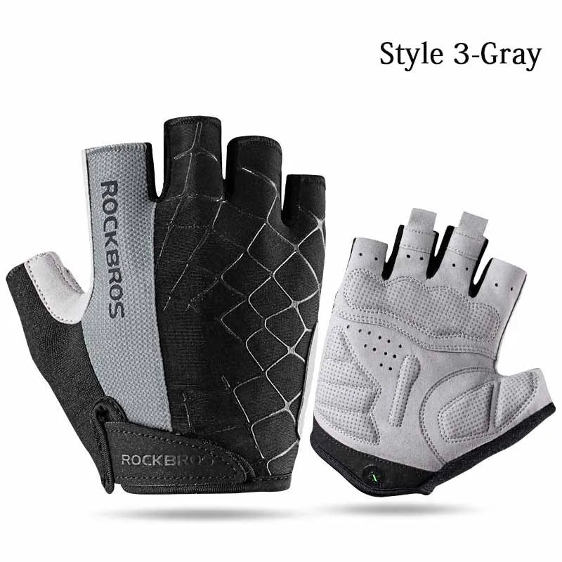 ROCKBROS Half Finger Cycling Gloves Breathable Shockproof | SAMAG