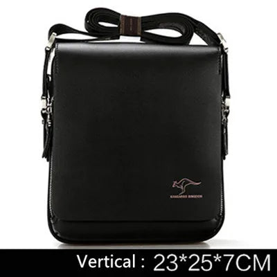 New Arrived Luxury Brand Men's Messenger Bag Vintage PU Leather Shoulder Bag Handsome Crossbody Handbags
