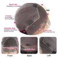 Honey Blonde Body Wave Lace Frontal Wig 27# Colored Pre Plucked 100% Human Hair Wigs Transparent Lace Closure Wig Human Hair