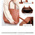 SC Luxury Brand Cow Leather Tote Bags Designer Cowhide Handbags Women Shoulder Bags Fashion Female Large Capacity Liner Bag