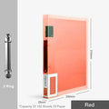 Fashion Colors Ring Binder A4 File Folder Folder 2-Rings Office Document Organizer File Storage A4 Binder Folder With Rings